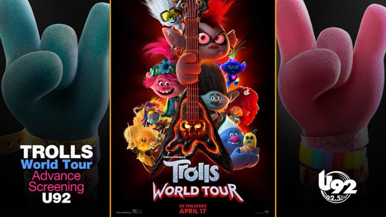 Win Passes to the Advance Screening of Trolls World Tour - U92