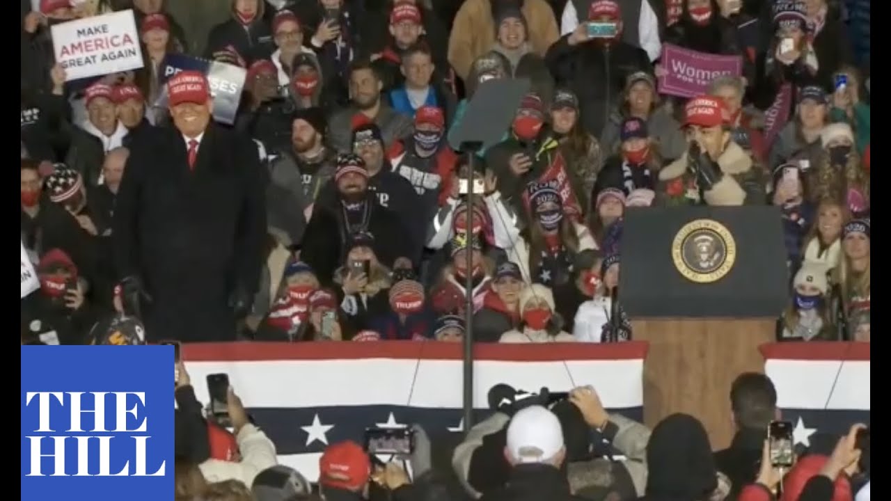 Trump Brings Lil Pump Onto Stage In Michigan - 92.5 The Beat