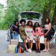 Group,Of,Five,Happy,African,American,Traveler,Girls,Sitting,In - 92.5 The Beat