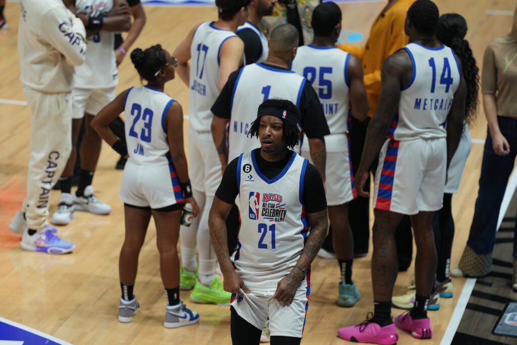 21 Savage at Celebrity All-Star Game in Utah, Photo by Talmage Garn