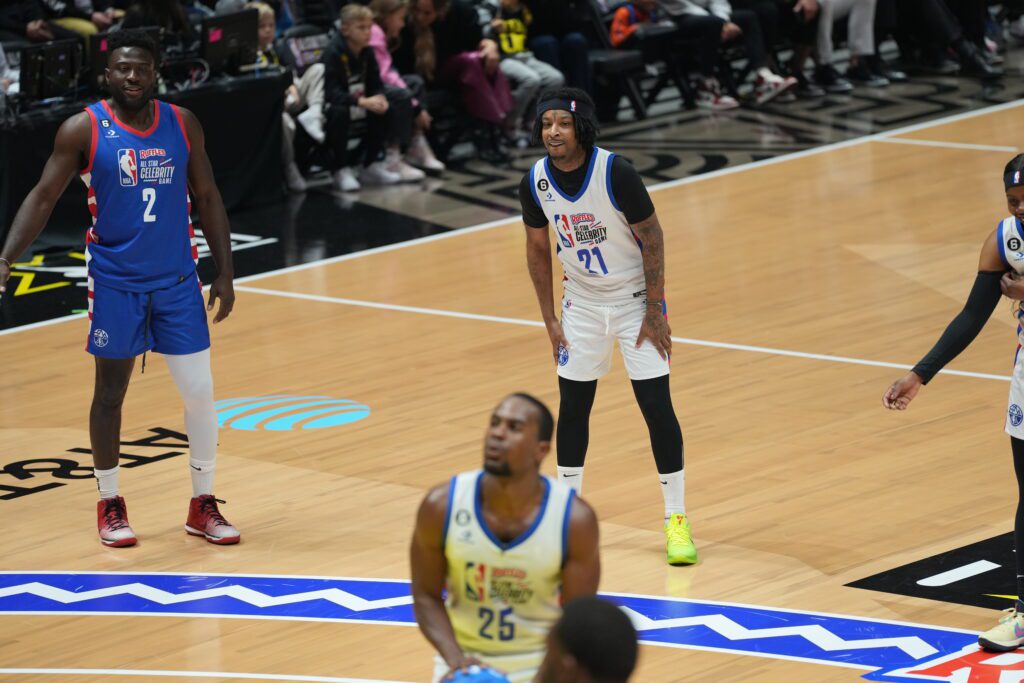 21 Savage at Celebrity All-Star Game in Utah, Photo by Talmage Garn