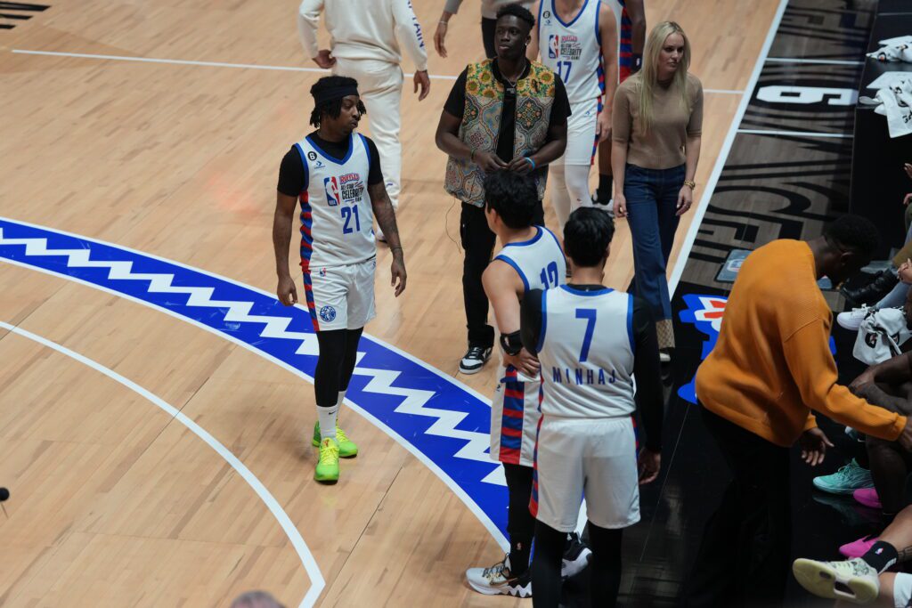 21 Savage at Celebrity All-Star Game in Utah, Photo by Talmage Garn