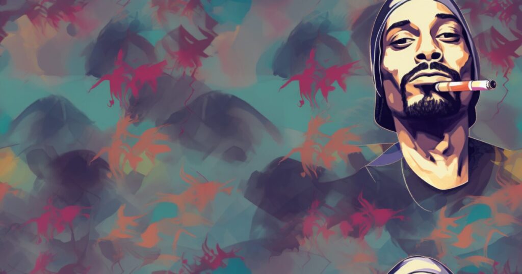 Watercolor Portrait of Snoop Dogg | 92.5 The Beat Best 90s Hip-Hop Songs