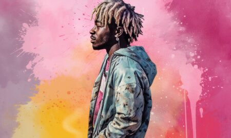 Lil Uzi Vert Pink Tape, art by Talmage Garn