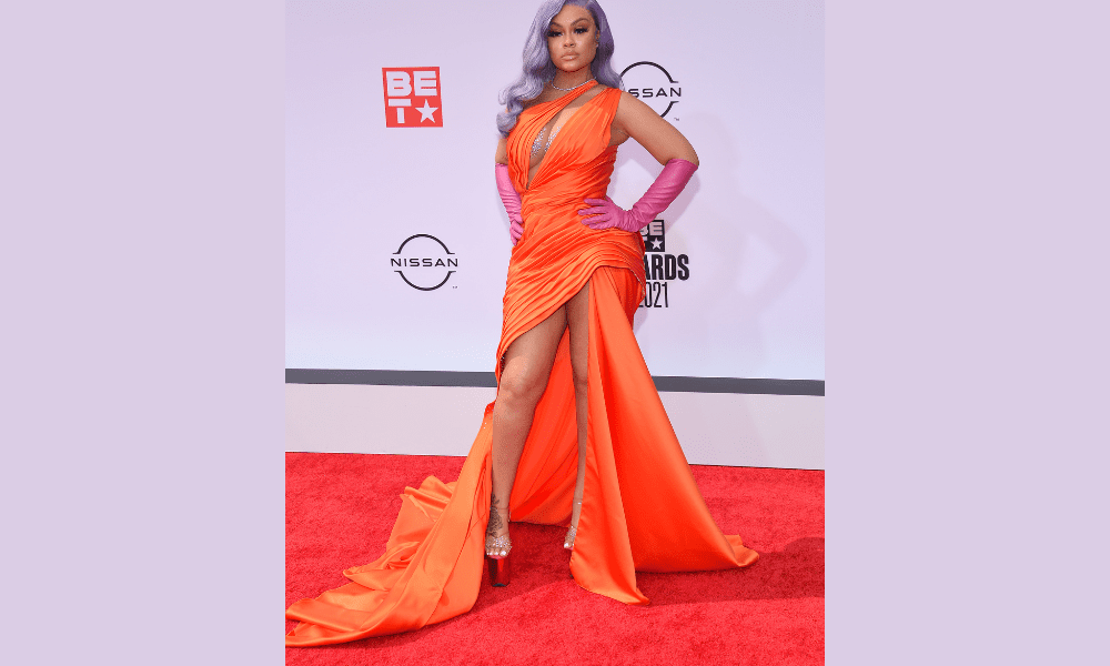 latto bet orange dress Latto's Debut Album Is In The Works, She Says