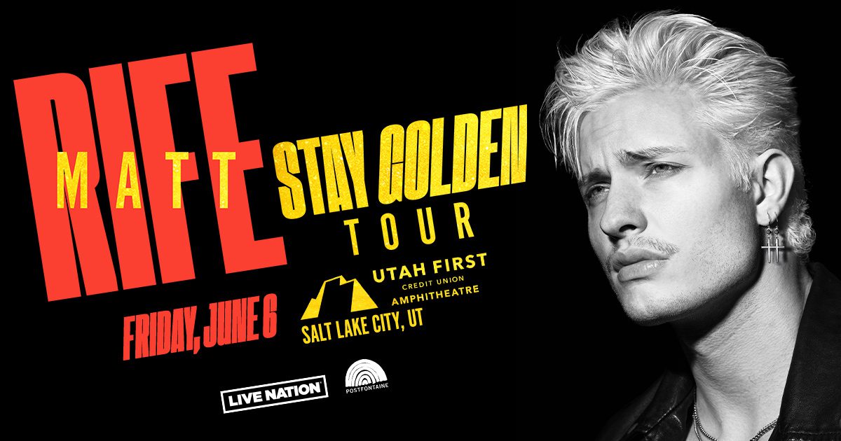 Static_Social-FacebookPR_1200x630_MattRife_2025_Regional_UtahFirstCreditUnionAmphitheatre_0606 - 92.5 The Beat