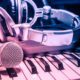 MicrophoneheadphoneOnPianoBackgroundblurredSoundMixer - 92.5 The Beat