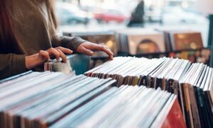 vinyl record digging