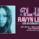 Concert poster for Blue Island Live featuring Ravyn Lenae, with cyan-tinted portrait on the left; event September 19, 2026, Salt Lake City at The Complex, guest Lexa Gates, promotional style poster