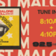 Promotional banner for Post Malone featuring a framed yellow concert poster on a red background with broadcast times 8:10AM and 4:10PM on 92.5 The Beat.]** Note: Remove stray punctuation to keep under 125 chars.