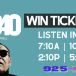 Promotional banner for UB40 featuring Ali Campbell announcing ticket giveaways on 92.5 The Beat; listen times listed: 7:10A, 10:10A, 2:10P, 5:10P.